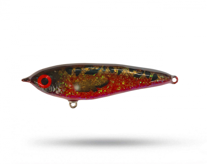 RenzStein Lures Stor Renzaren - Red Dragon i gruppen Fiskedrag / Jerkbaits hos Örebro Fiske & Outdoor AB (Stor Renzaren - Red Dra)